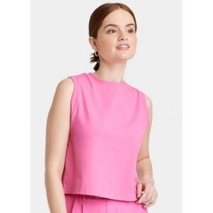A New Day Pink Muscle Tank Top
